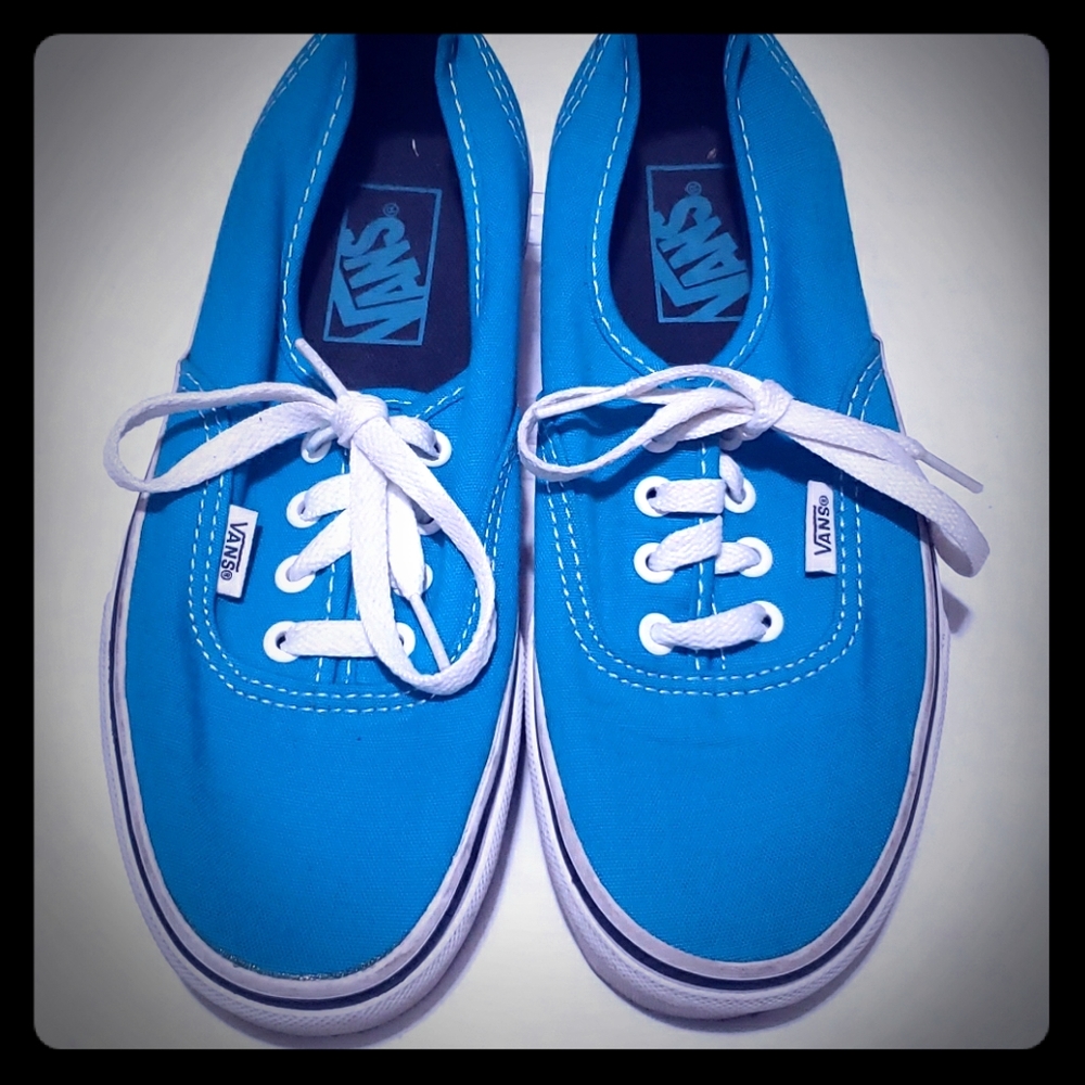 Womens size 7/ mens size 5.5 Blue vans